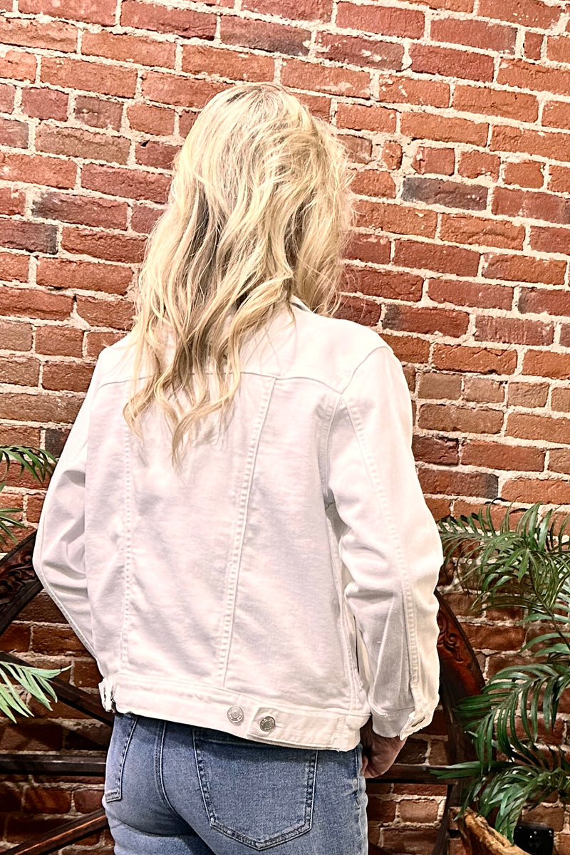 Kiara Classic Denim Jacket by JAG Jeans-Jacket-Jag-Gallop 'n Glitz- Women's Western Wear Boutique, Located in Grants Pass, Oregon