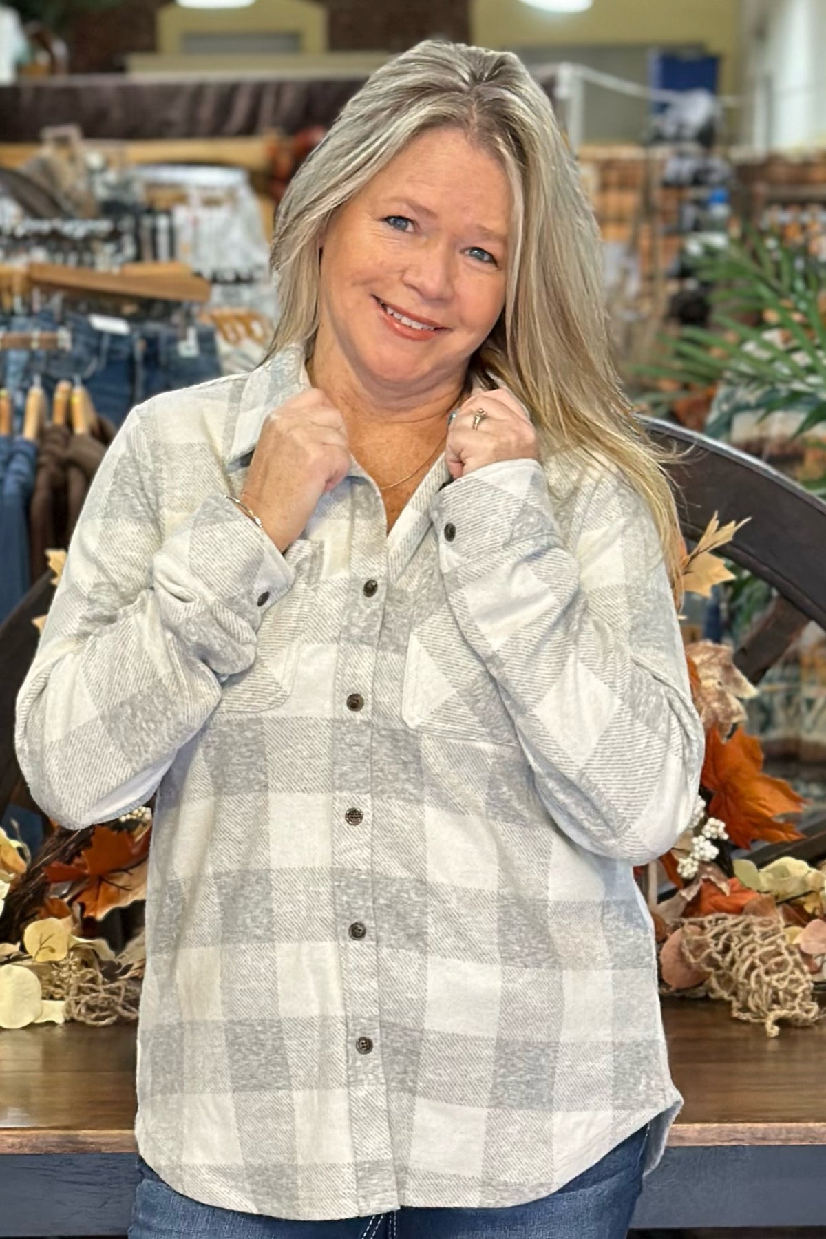 Cozy Soft Plaid Flannel Shacket-Shacket-Panche Apparel-Gallop 'n Glitz- Women's Western Wear Boutique, Located in Grants Pass, Oregon