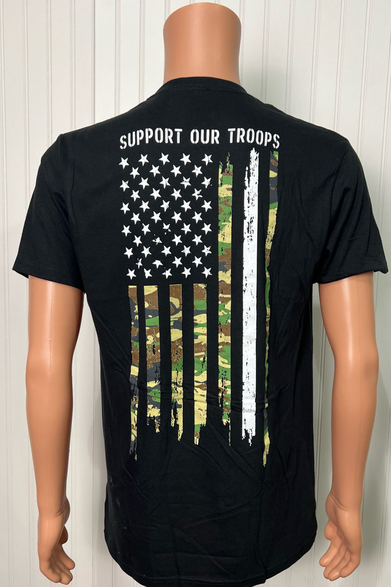 Howitzer Mens CAMO FLAG Short Sleeve Tee-Men's Graphic Tee-Howitzer-Gallop 'n Glitz- Women's Western Wear Boutique, Located in Grants Pass, Oregon