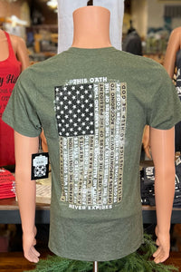 Howitzer MILITARY OATH Short Sleeve Tee-Men's T-Shirt-Howitzer-Gallop 'n Glitz- Women's Western Wear Boutique, Located in Grants Pass, Oregon