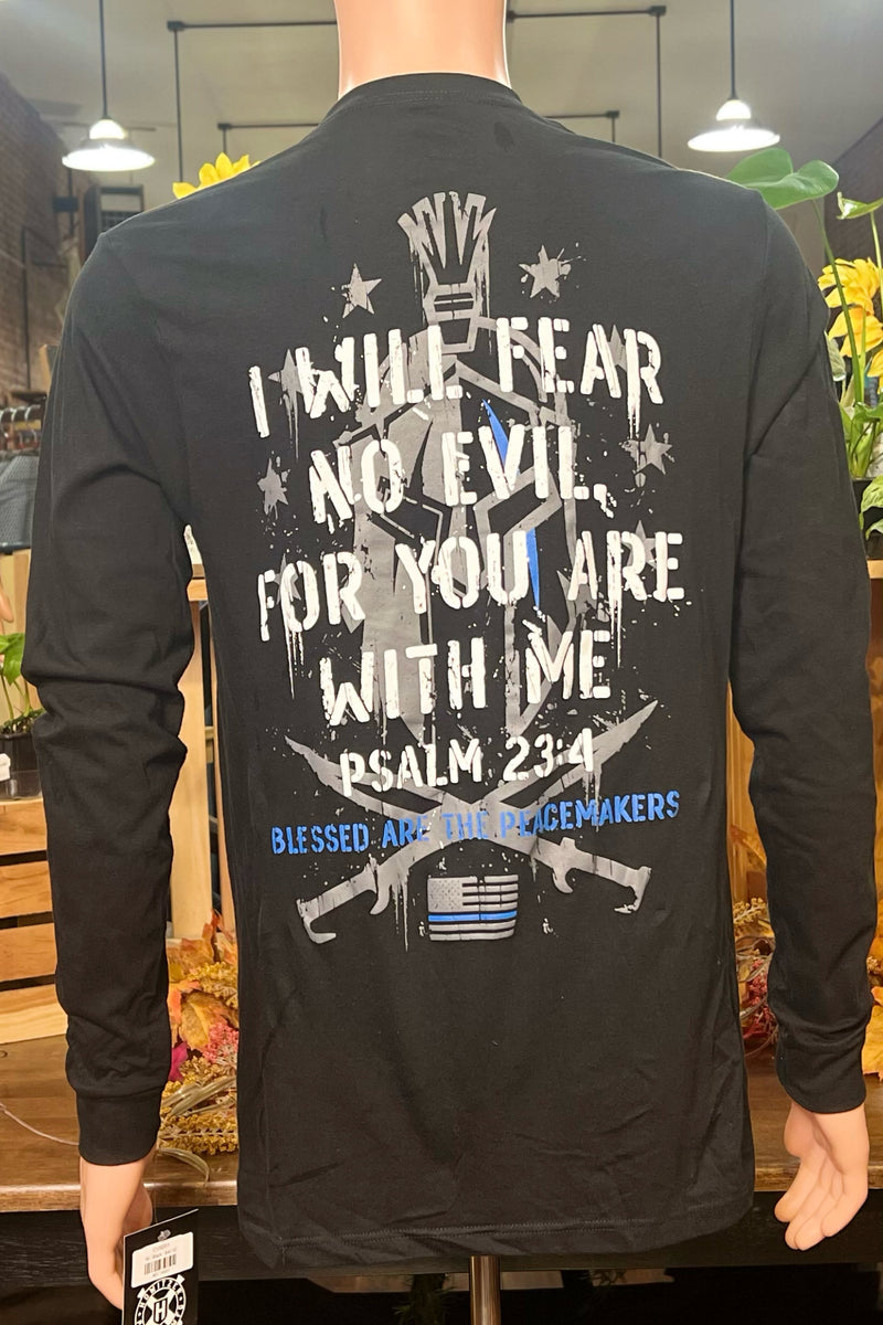 Howitzer Men's FEAR NO EVIL Long Sleeve Tee-Men's Graphic Tee-Howitzer-Gallop 'n Glitz- Women's Western Wear Boutique, Located in Grants Pass, Oregon