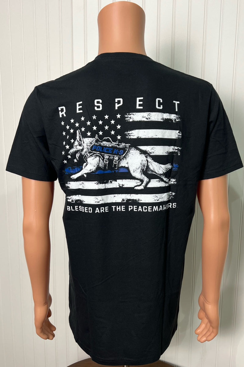 Howitzer Mens K9 RESPECT Short Sleeve Tee-Men's Graphic Tee-Howitzer-Gallop 'n Glitz- Women's Western Wear Boutique, Located in Grants Pass, Oregon