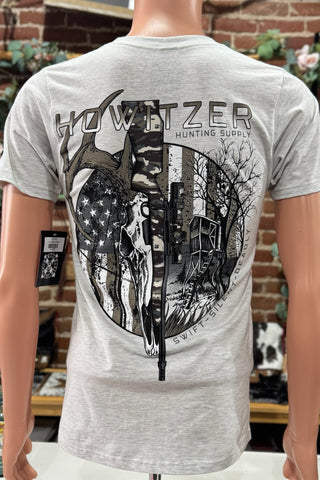 Hunting Stand Tee by Howitzer Oatmeal-Men's Graphic Tee-Howitzer-Gallop 'n Glitz- Women's Western Wear Boutique, Located in Grants Pass, Oregon