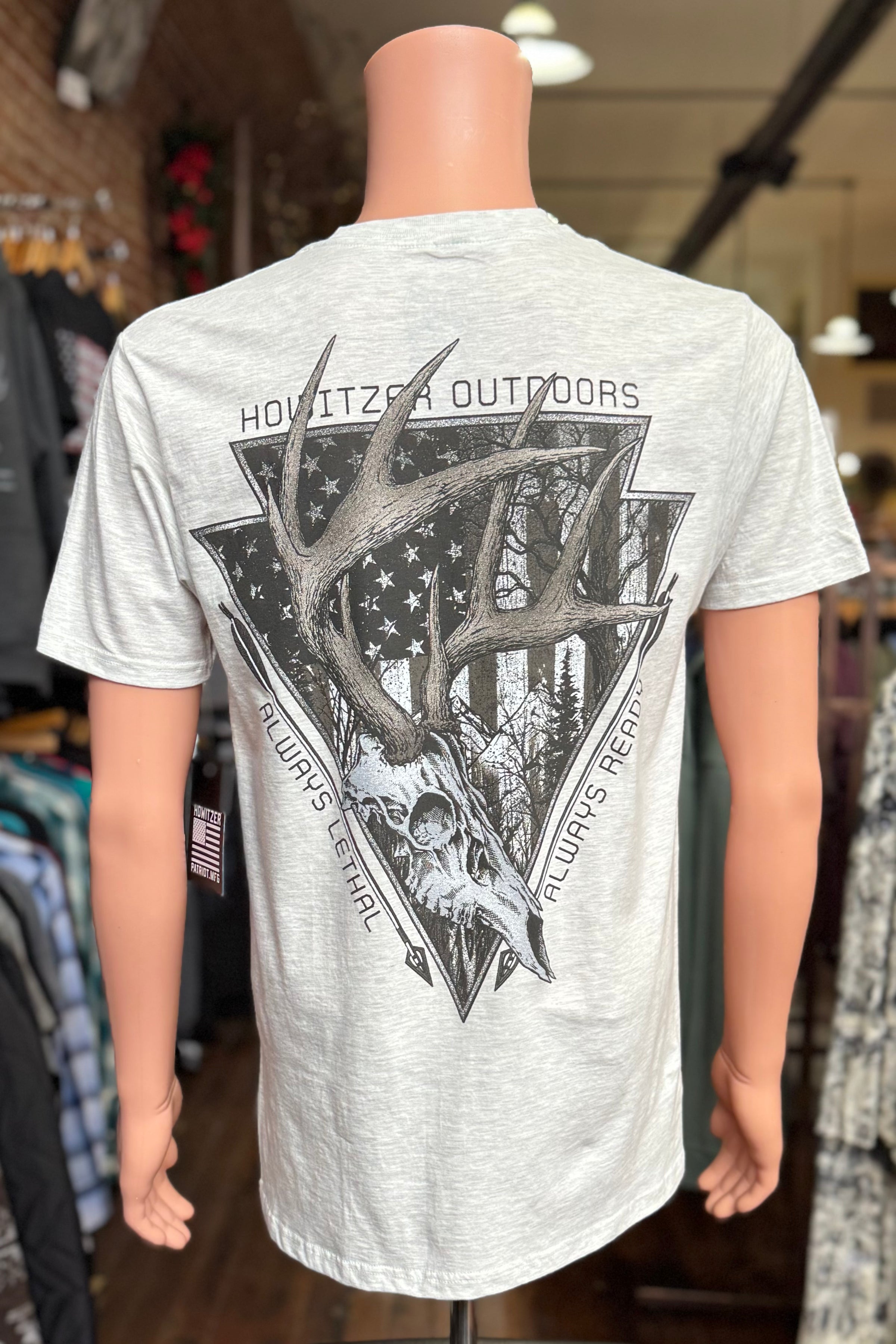 Mens OUTDOORS S/S Tee by Howitzer-Men's Graphic Tee-Howitzer-Gallop 'n Glitz- Women's Western Wear Boutique, Located in Grants Pass, Oregon