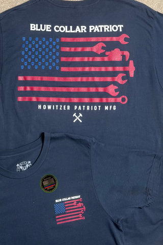 Mens BLUE COLLAR PATRIOT Tee by Howitzer-Men's Graphic Tee-Howitzer-Gallop 'n Glitz- Women's Western Wear Boutique, Located in Grants Pass, Oregon