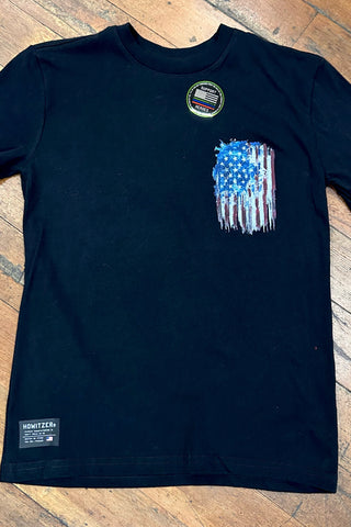Youth Patriotic Flag/Dog Tee by Howitzer-Kids-Howitzer-Gallop 'n Glitz- Women's Western Wear Boutique, Located in Grants Pass, Oregon