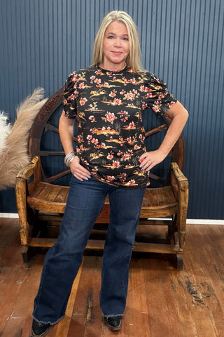 Cactus Garden Top-Top-Sterling Kreek-Gallop 'n Glitz- Women's Western Wear Boutique, Located in Grants Pass, Oregon