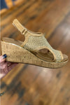 CARLEY By Corkys Caramel Mesh Sparkle Sandal-Women's Shoes-Corkys-Gallop 'n Glitz- Women's Western Wear Boutique, Located in Grants Pass, Oregon