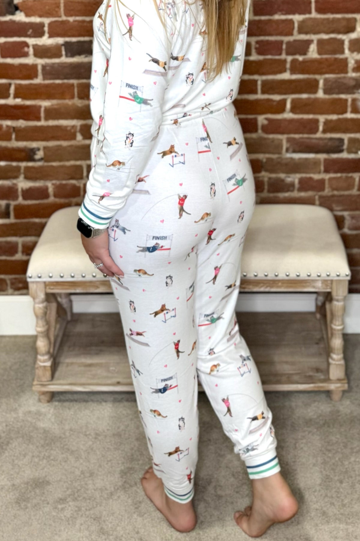Catletics Banded Pant by PJ Salavge-Pajamas-PJ Salvage-Gallop 'n Glitz- Women's Western Wear Boutique, Located in Grants Pass, Oregon