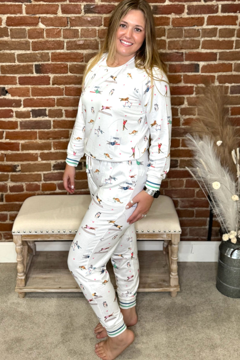 Catletics Banded Pant by PJ Salavge-Pajamas-PJ Salvage-Gallop 'n Glitz- Women's Western Wear Boutique, Located in Grants Pass, Oregon