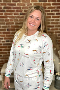 Catletics Long Sleeve Top by PJ Salavge-Pajamas-PJ Salvage-Gallop 'n Glitz- Women's Western Wear Boutique, Located in Grants Pass, Oregon