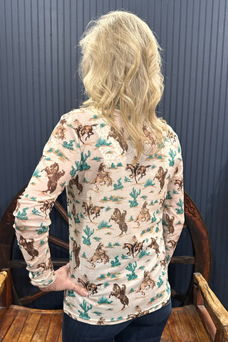Chisholm Trail Mesh Top-Mesh Top-Sterling Kreek-Gallop 'n Glitz- Women's Western Wear Boutique, Located in Grants Pass, Oregon