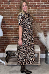 Leopard Print Button up Maxi Dress-Dress-ee:some-Gallop 'n Glitz- Women's Western Wear Boutique, Located in Grants Pass, Oregon