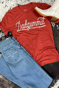 Dadgummit Tee-Graphic Tee-Texas True-Gallop 'n Glitz- Women's Western Wear Boutique, Located in Grants Pass, Oregon