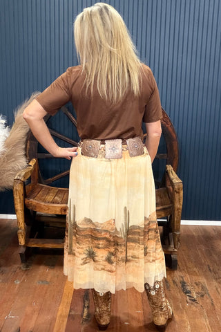 Desert Horizon Skirt-Skirt-Sterling Kreek-Gallop 'n Glitz- Women's Western Wear Boutique, Located in Grants Pass, Oregon