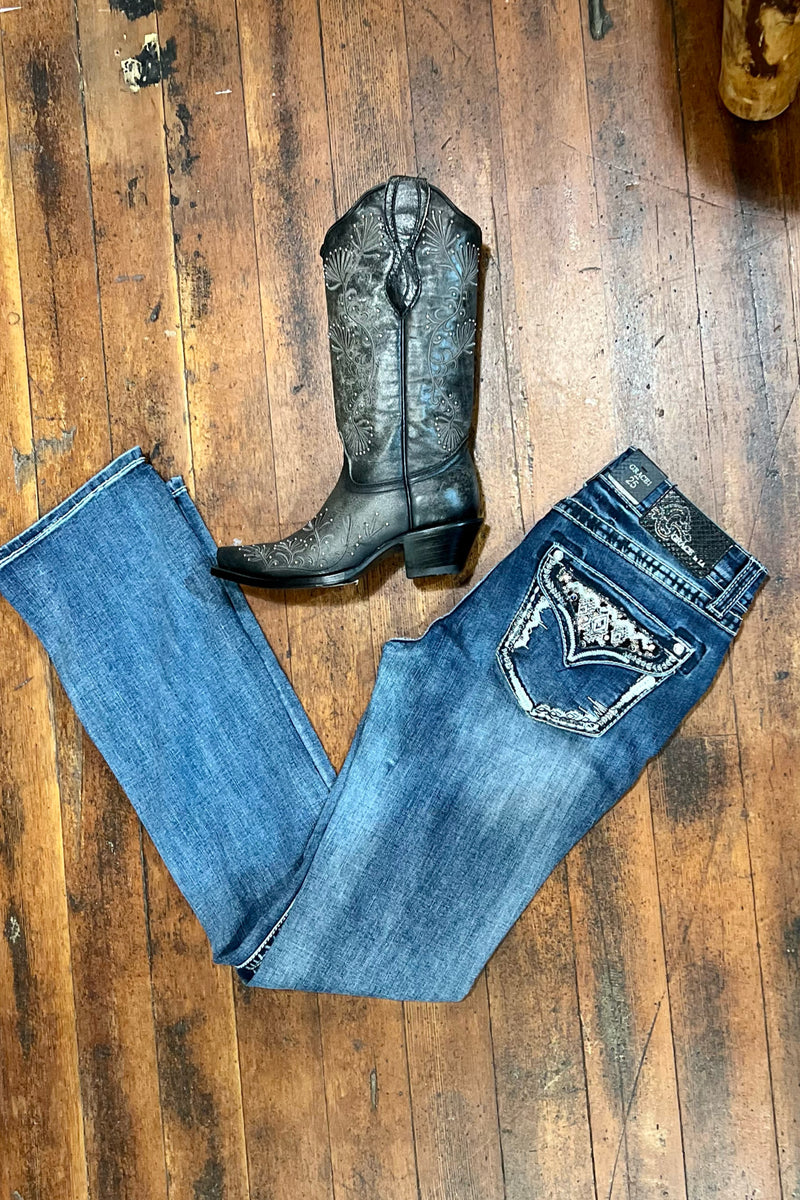 Holiday Sparkle Grace in LA Easy Fit Bootcut Jean-Bootcut-Grace in LA-Gallop 'n Glitz- Women's Western Wear Boutique, Located in Grants Pass, Oregon