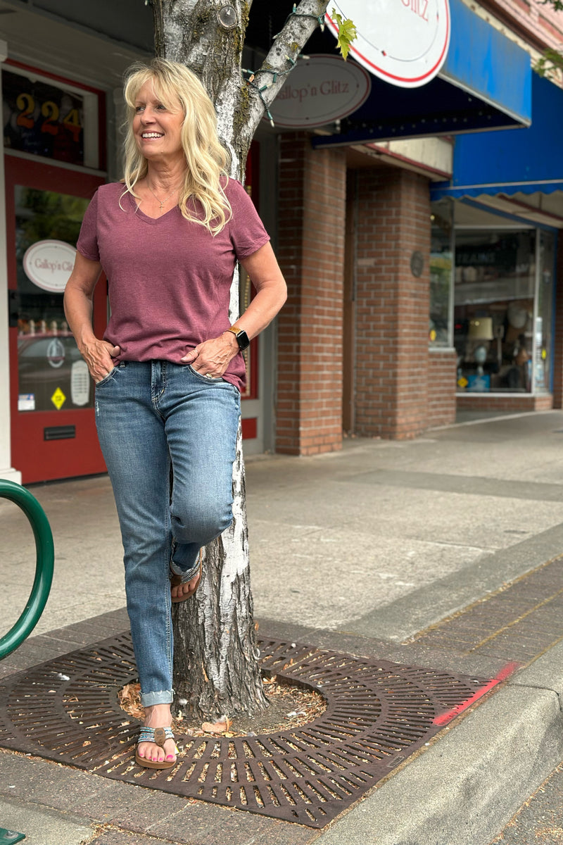 Boyfriend Mid Rise Slim Leg Jeans by Silver-Boyfriend-Silver Jeans-Gallop 'n Glitz- Women's Western Wear Boutique, Located in Grants Pass, Oregon