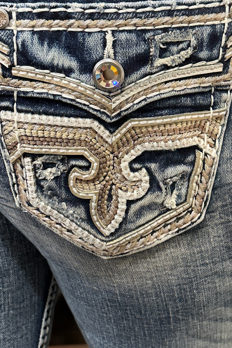 Rock Revival "EDALINE" Straight Jean-Straight-Rock Revival-Gallop 'n Glitz- Women's Western Wear Boutique, Located in Grants Pass, Oregon