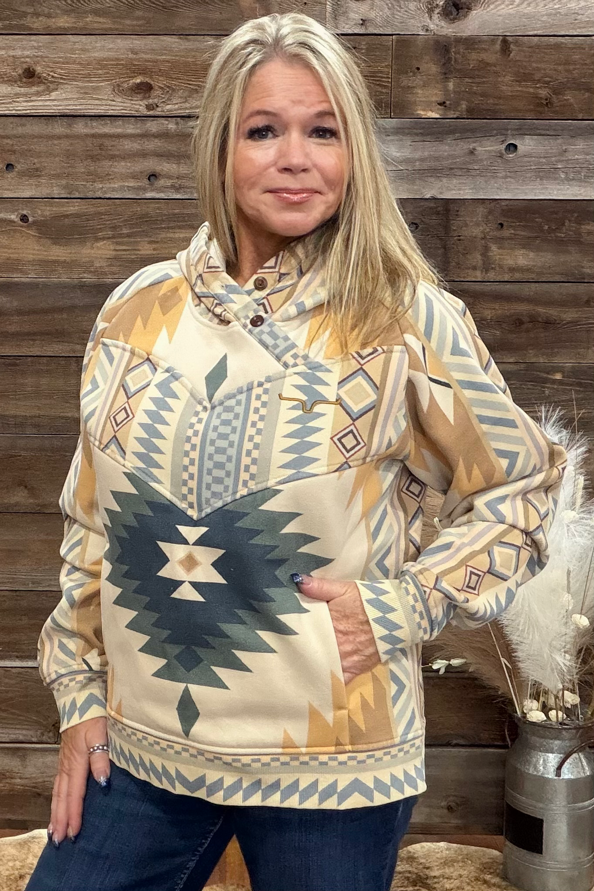 Ella Sand Hoodie by Kimes-Hoodie-Kimes-Gallop 'n Glitz- Women's Western Wear Boutique, Located in Grants Pass, Oregon