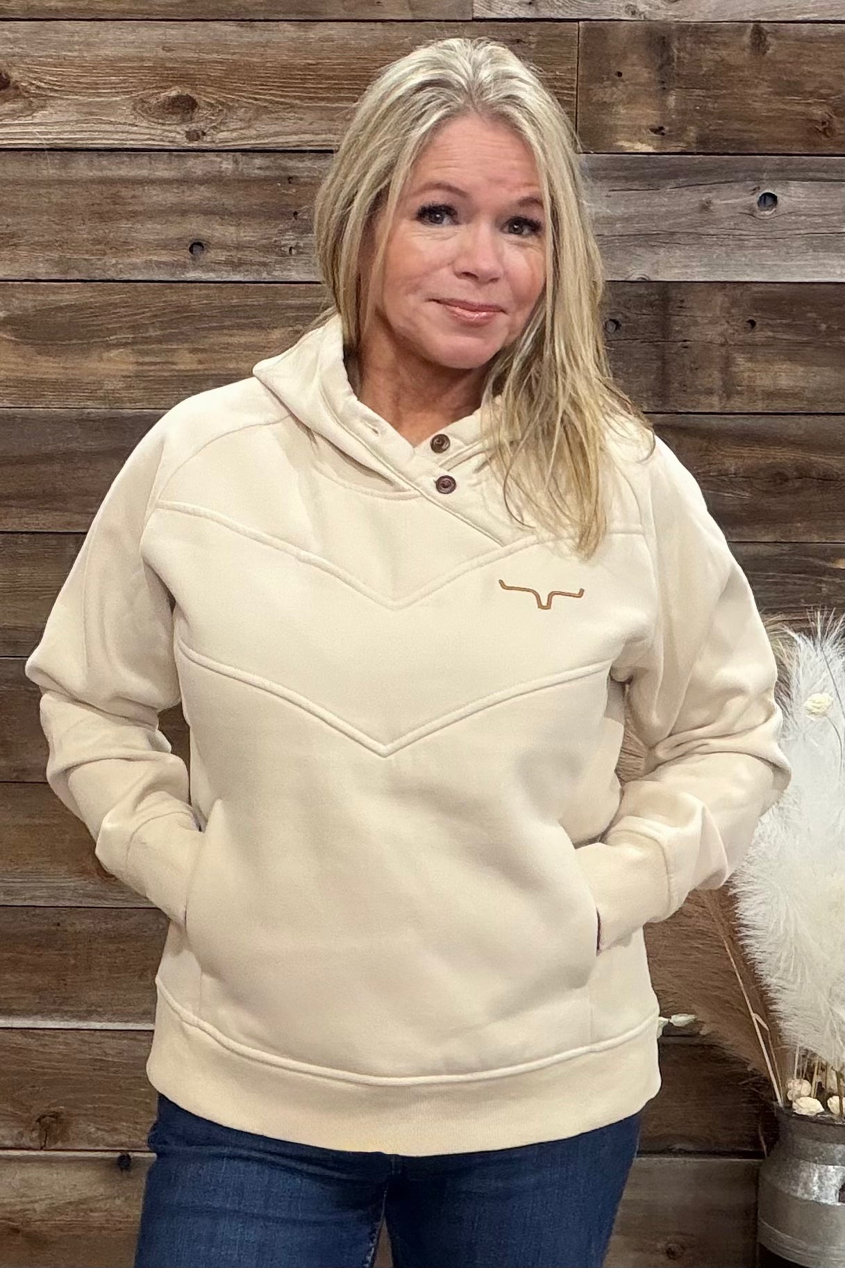 Ella Natural Hoodie by Kimes-Hoodie-Kimes-Gallop 'n Glitz- Women's Western Wear Boutique, Located in Grants Pass, Oregon