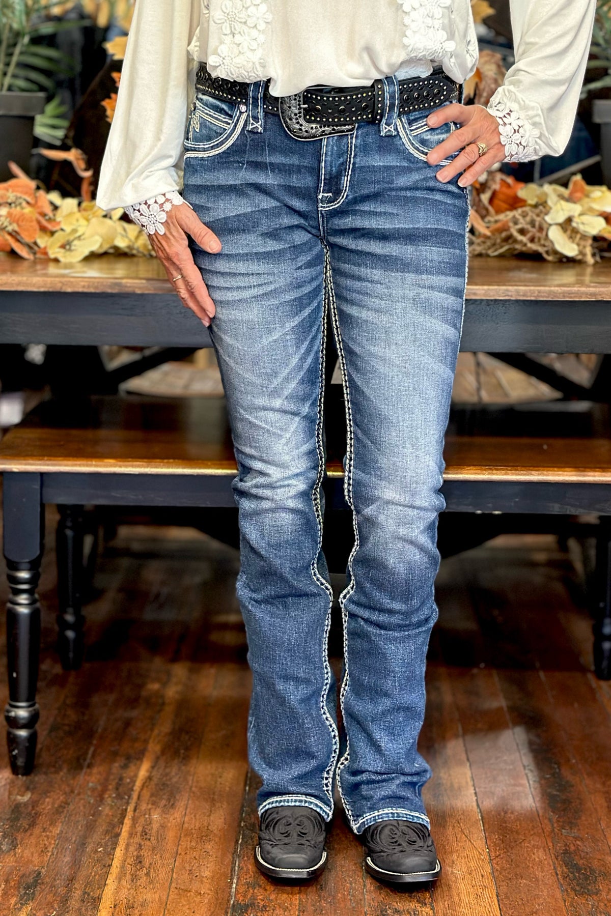 Rock Revival "ESTHER" Bootcut Jean-Bootcut-Rock Revival-Gallop 'n Glitz- Women's Western Wear Boutique, Located in Grants Pass, Oregon