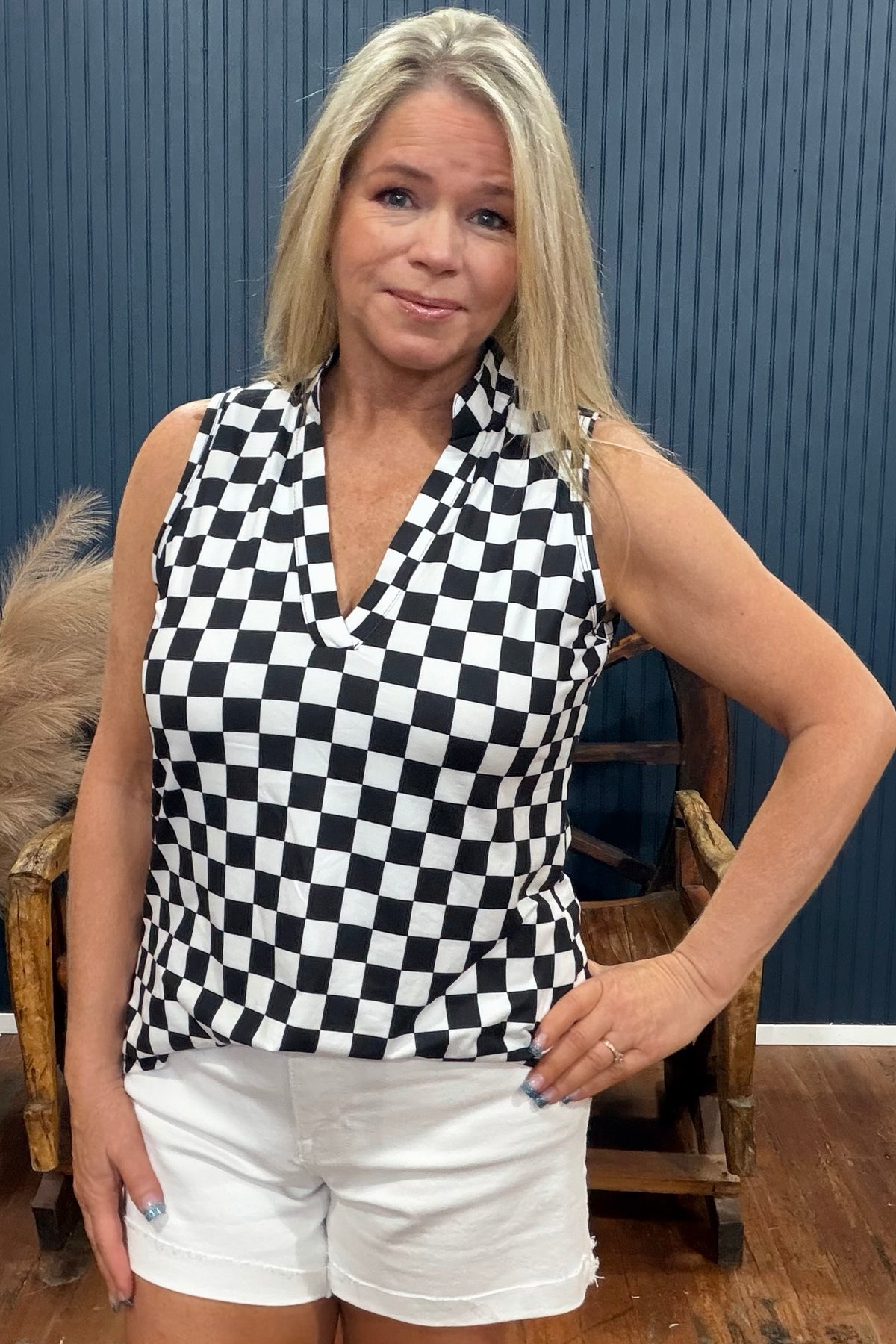 Fast Lane Tank Top-Top-Sterling Kreek-Gallop 'n Glitz- Women's Western Wear Boutique, Located in Grants Pass, Oregon