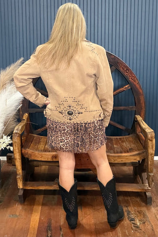 Fort Worth Fringe Skirt-Skirt-Sterling Kreek-Gallop 'n Glitz- Women's Western Wear Boutique, Located in Grants Pass, Oregon