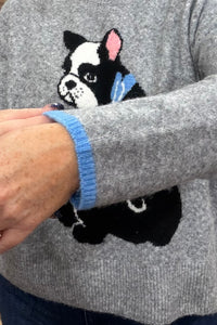 French Bulldog Sweater by PJ Salvage-top-PJ Salvage-Gallop 'n Glitz- Women's Western Wear Boutique, Located in Grants Pass, Oregon