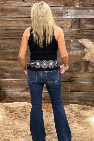 The Neutral Standard Tank Heathered Black-Top-Kerisma-Gallop 'n Glitz- Women's Western Wear Boutique, Located in Grants Pass, Oregon