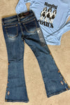 Grace in LA Girls High Rise Embroidered Aztec Flare Jean-Flare-Grace in LA-Gallop 'n Glitz- Women's Western Wear Boutique, Located in Grants Pass, Oregon