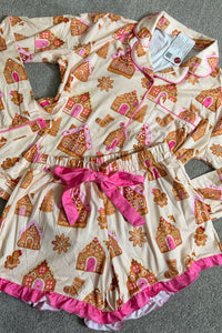 Gingerbread Wonderland Ruffle PJ Set-Pajamas-jess lea-Gallop 'n Glitz- Women's Western Wear Boutique, Located in Grants Pass, Oregon