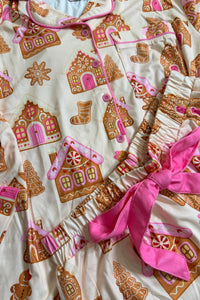 Gingerbread Wonderland Ruffle PJ Set-Pajamas-jess lea-Gallop 'n Glitz- Women's Western Wear Boutique, Located in Grants Pass, Oregon