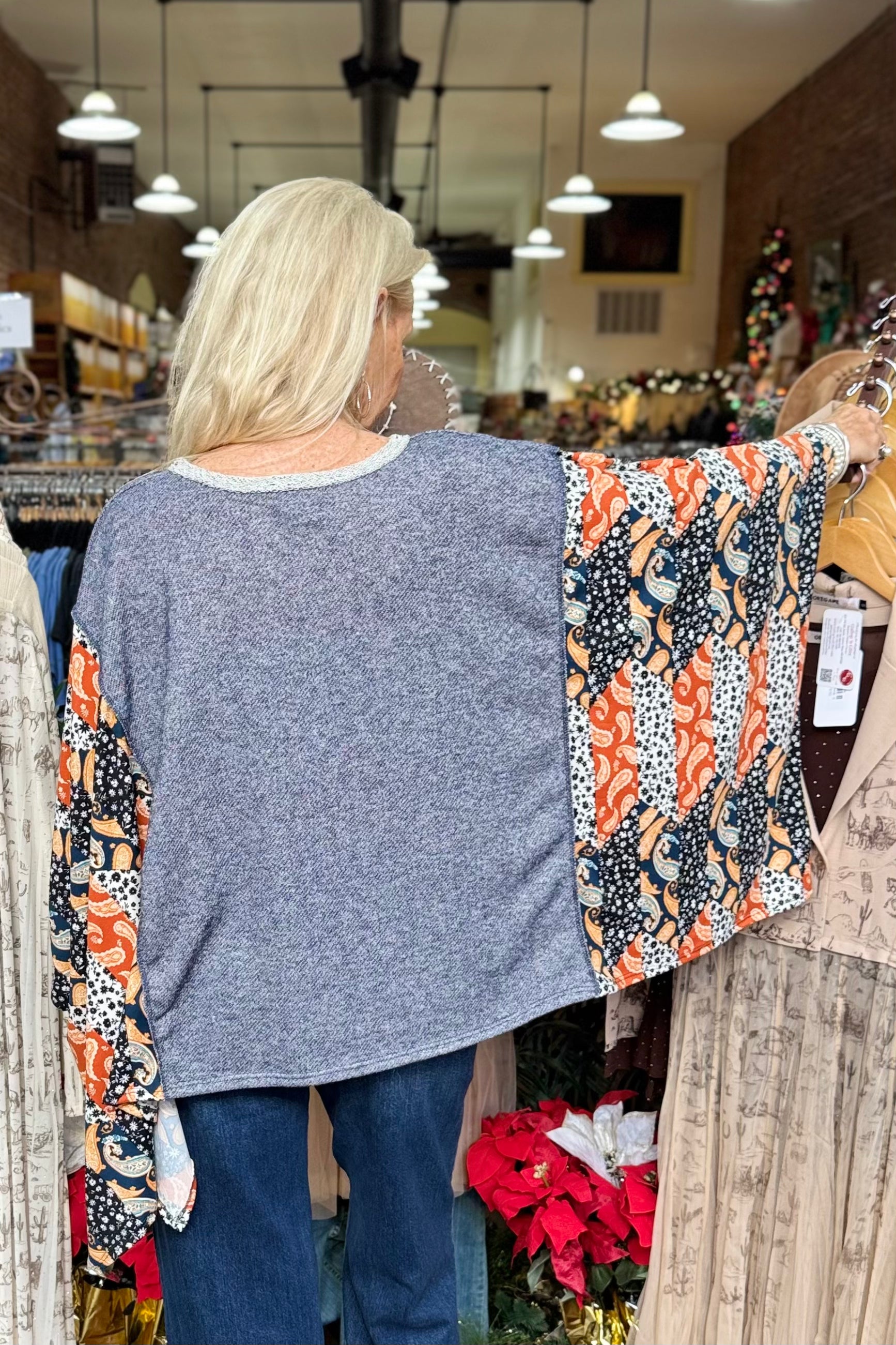 Calico Wings Pullover-Door Buster-Kori America-Gallop 'n Glitz- Women's Western Wear Boutique, Located in Grants Pass, Oregon