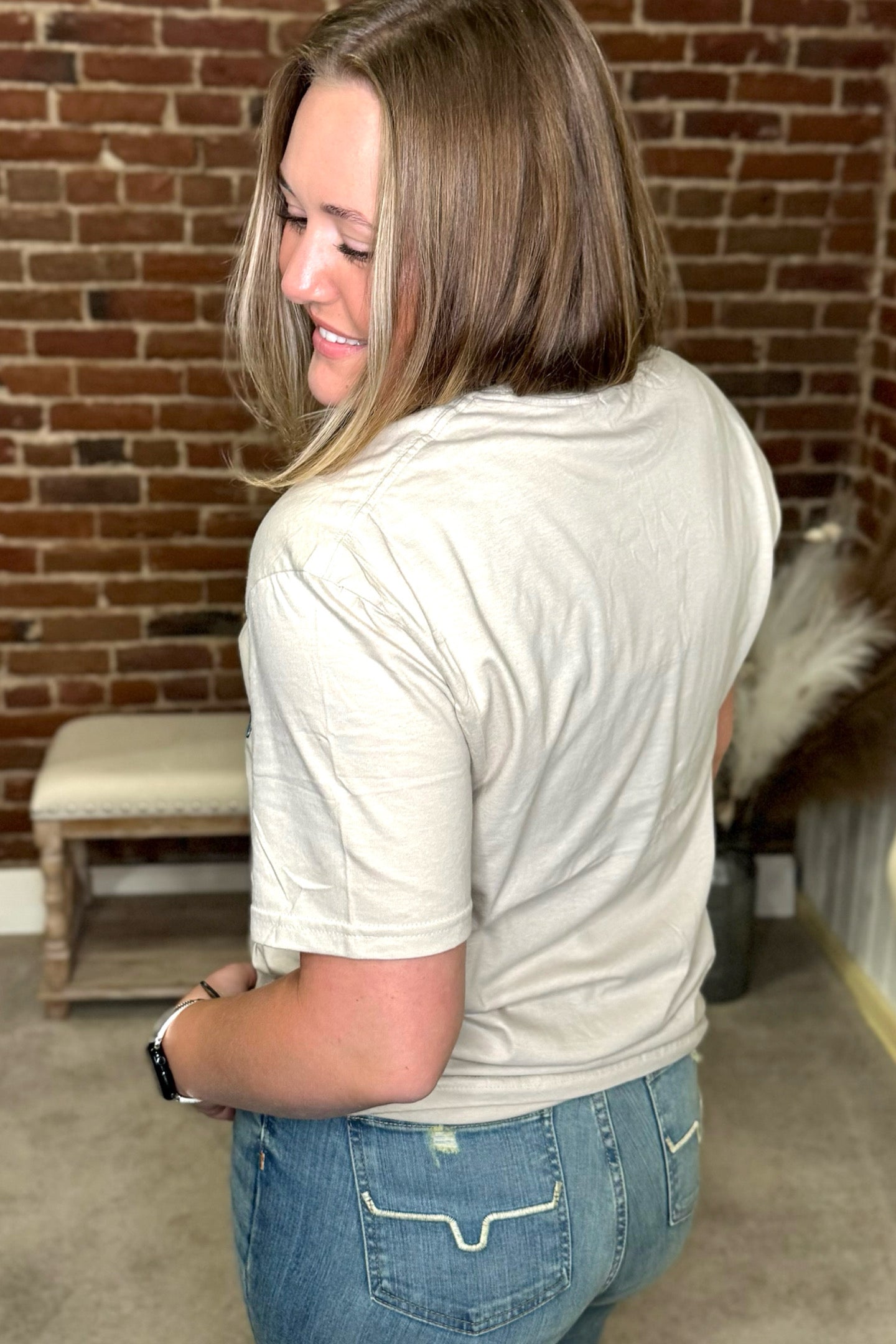 Howdy Short Sleeve Tee-T-Shirt-Best Handbag-Gallop 'n Glitz- Women's Western Wear Boutique, Located in Grants Pass, Oregon