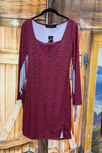 Desert Dancer Fringe Dress-Dress-Lucky & Blessed-Gallop 'n Glitz- Women's Western Wear Boutique, Located in Grants Pass, Oregon
