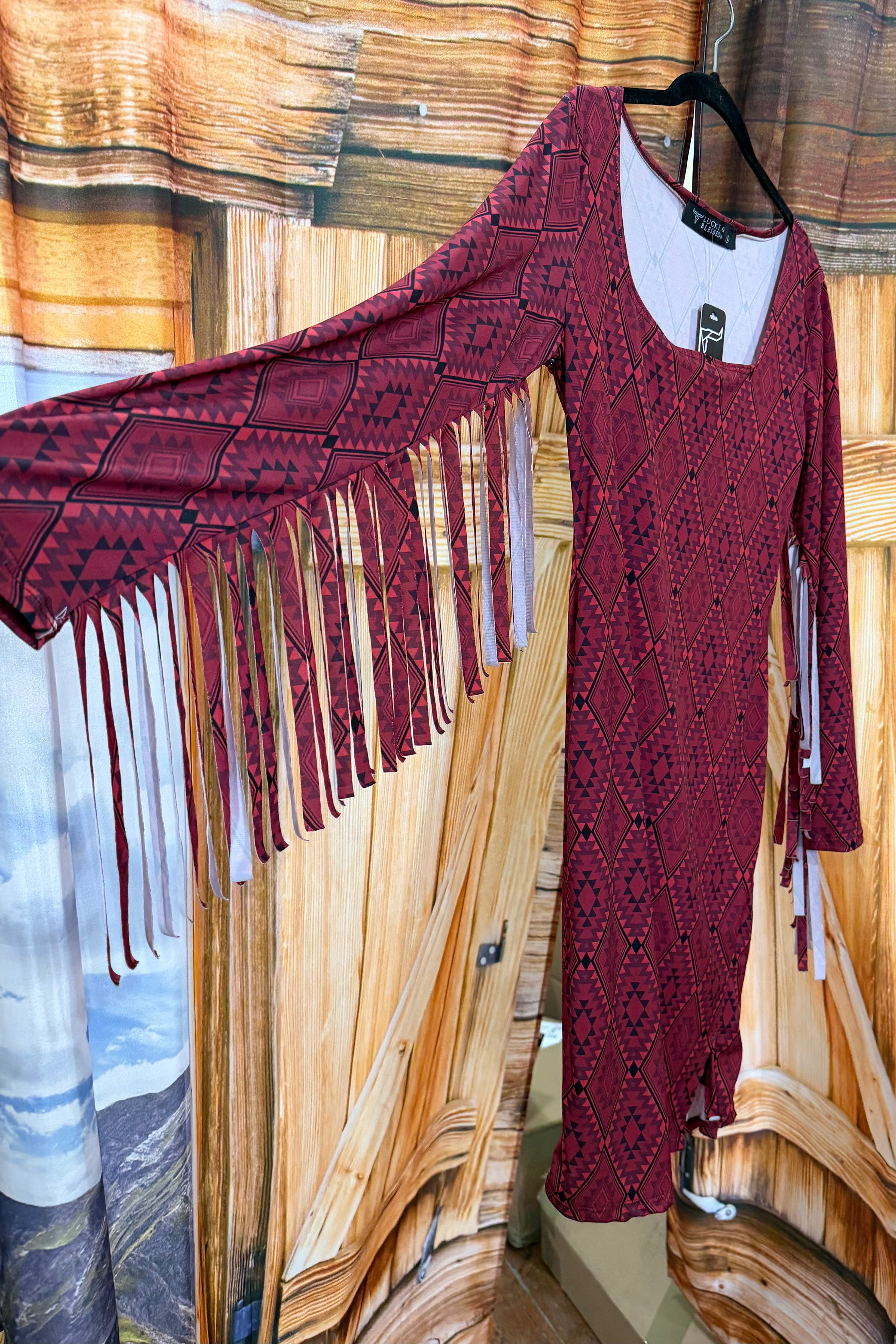 Desert Dancer Fringe Dress-Dress-Lucky & Blessed-Gallop 'n Glitz- Women's Western Wear Boutique, Located in Grants Pass, Oregon
