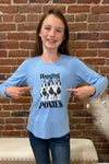 Girls Hanging With My Ponies Long Sleeve by Roper-Girls Top-Roper/Stetson-Gallop 'n Glitz- Women's Western Wear Boutique, Located in Grants Pass, Oregon