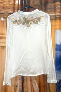 Prairie Bloom Floral Blouse by Stetson-Top-Roper/Stetson-Gallop 'n Glitz- Women's Western Wear Boutique, Located in Grants Pass, Oregon