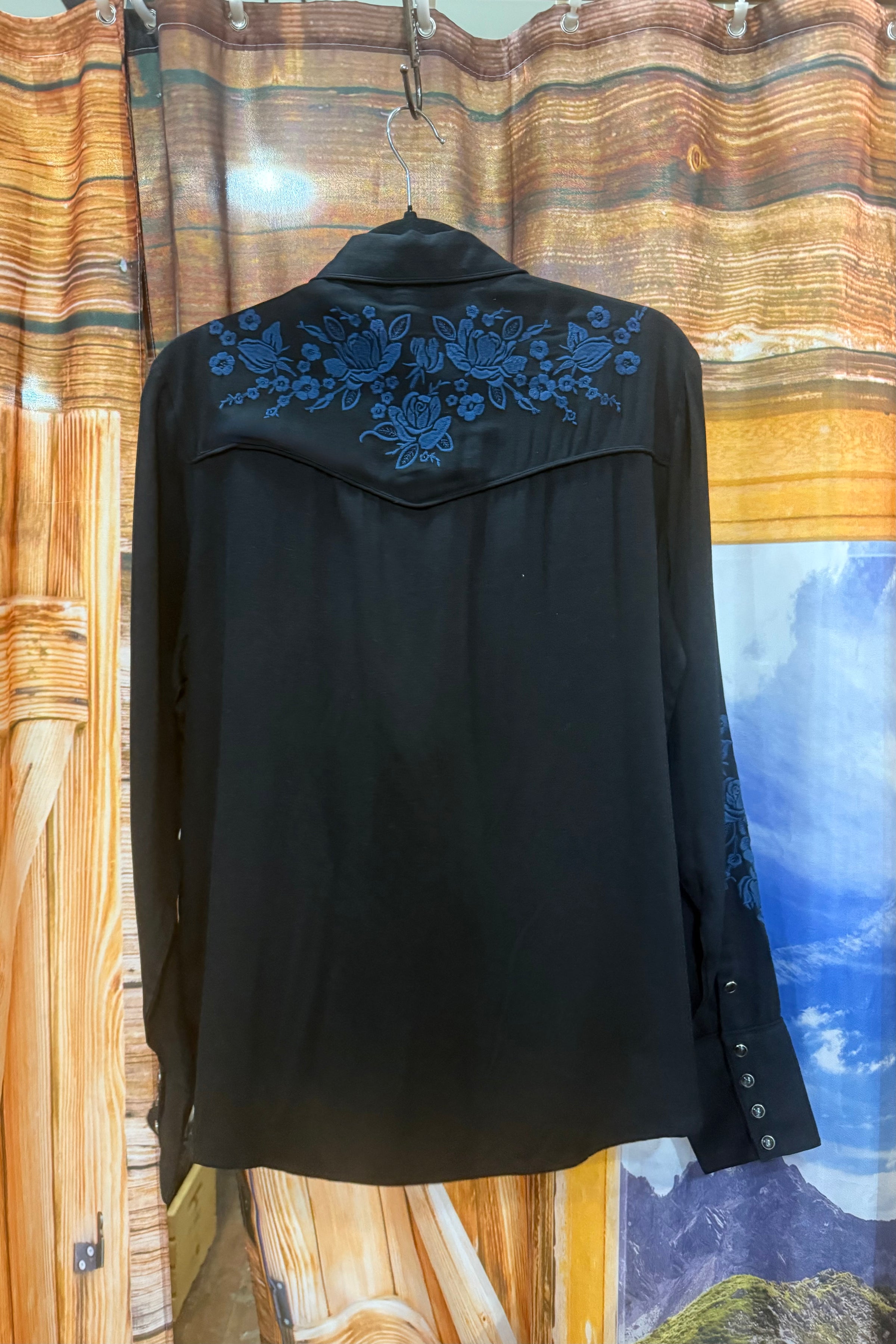 Midnight Blue Pearl Snap by Stetson-Top-Roper/Stetson-Gallop 'n Glitz- Women's Western Wear Boutique, Located in Grants Pass, Oregon