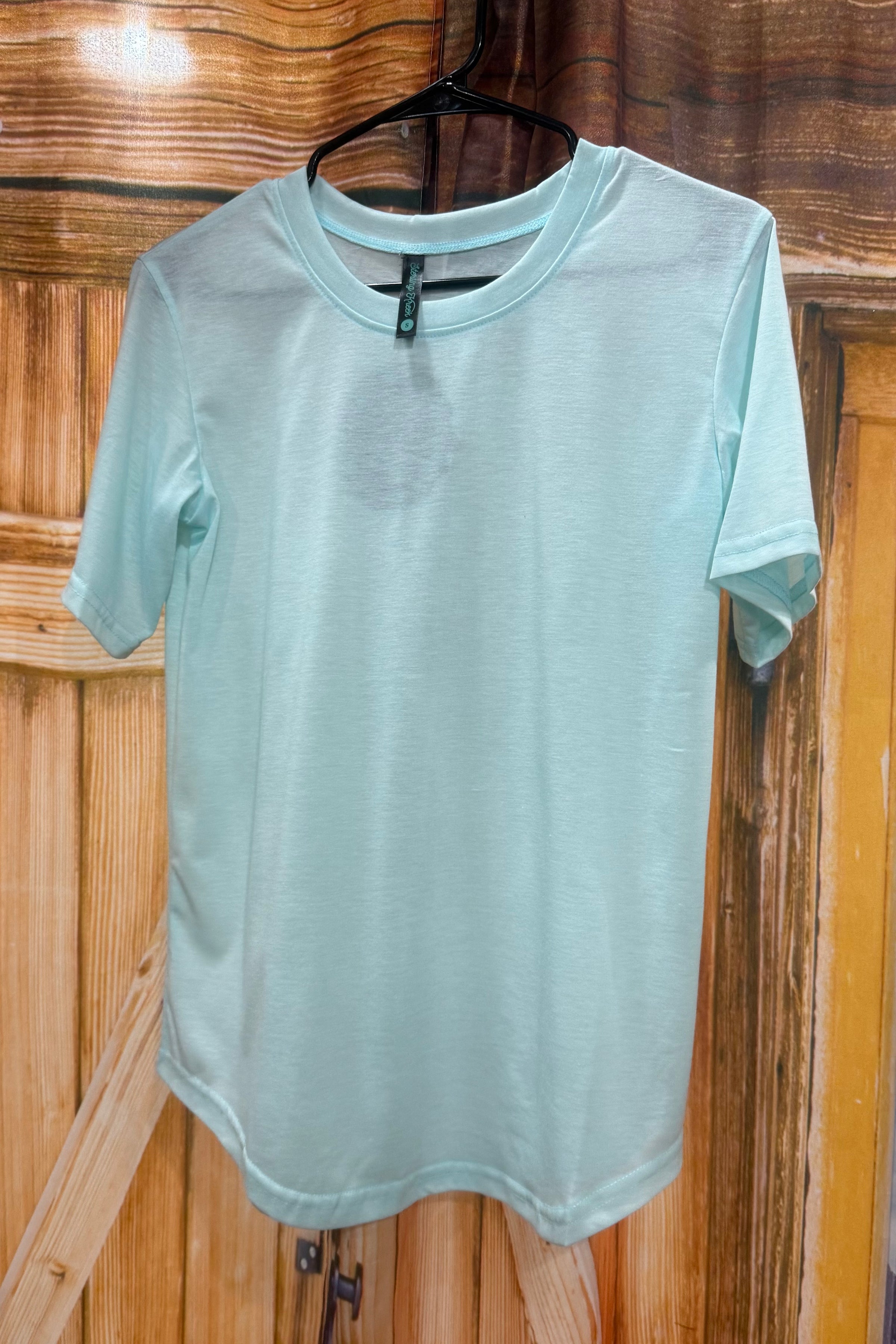 Sterling Mint Basic T-Shirt-Top-Sterling Kreek-Gallop 'n Glitz- Women's Western Wear Boutique, Located in Grants Pass, Oregon