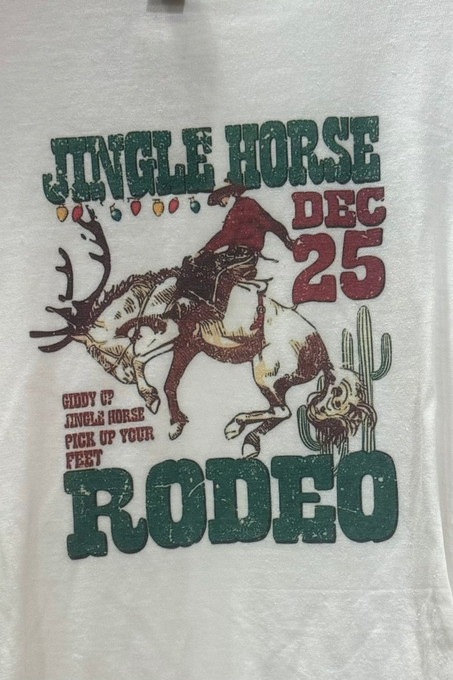 Jingle Horse Rodeo Tee-Door Buster-Broke Rodeo Mom-Gallop 'n Glitz- Women's Western Wear Boutique, Located in Grants Pass, Oregon