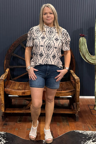Judy Blue Double Trouble Adjustable Button Dad Shorts-Shorts-Judy Blue-Gallop 'n Glitz- Women's Western Wear Boutique, Located in Grants Pass, Oregon