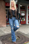 Judy Blue Distressed Trouser Flare Jean-Flare-Judy Blue-Gallop 'n Glitz- Women's Western Wear Boutique, Located in Grants Pass, Oregon