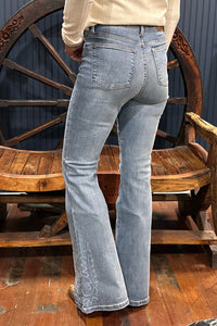 Judy Blue Western Embroidered Flare Jean-Flare-Judy Blue-Gallop 'n Glitz- Women's Western Wear Boutique, Located in Grants Pass, Oregon