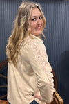 Faux Suede 'N Lace Button Up-Button Up-Vocal-Gallop 'n Glitz- Women's Western Wear Boutique, Located in Grants Pass, Oregon