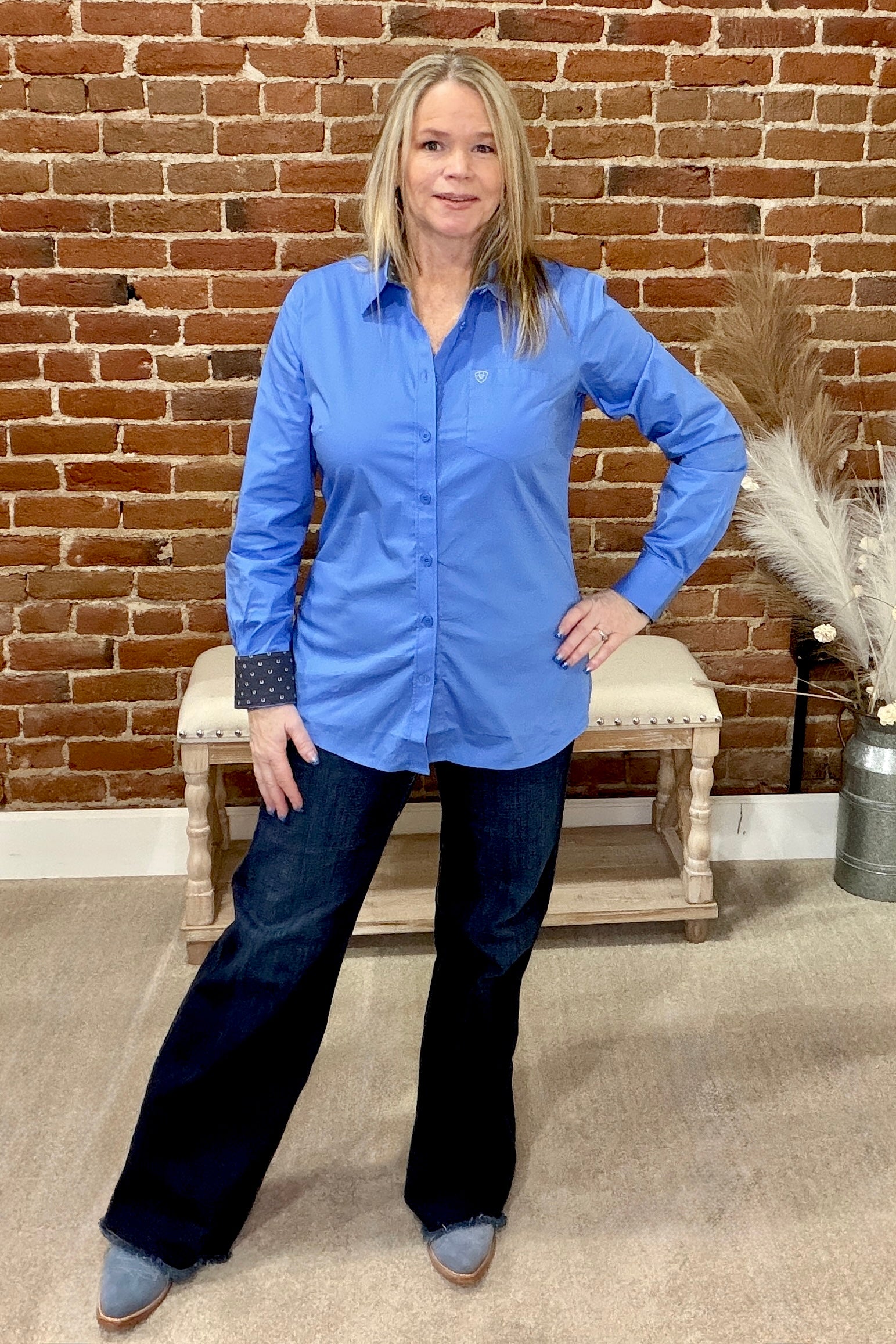 Women’s Kirby Shirt by Ariat-Top-Ariat-Gallop 'n Glitz- Women's Western Wear Boutique, Located in Grants Pass, Oregon