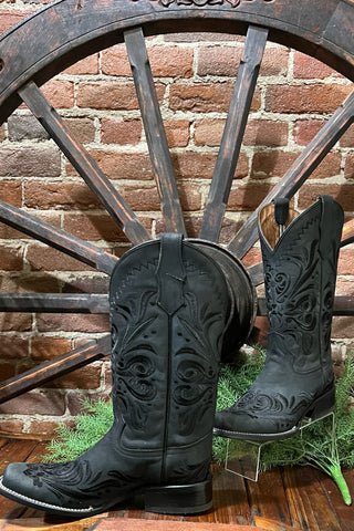 Black Embroidered Boots by Circle G-Women's Boot-Circle G Boots-Gallop 'n Glitz- Women's Western Wear Boutique, Located in Grants Pass, Oregon