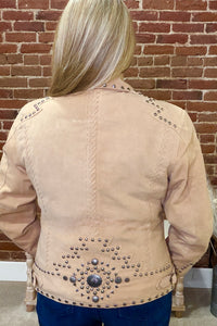 Concho And Studs Genuine Suede Jacket by Cripple Creek-Jacket-Cripple Creek-Gallop 'n Glitz- Women's Western Wear Boutique, Located in Grants Pass, Oregon