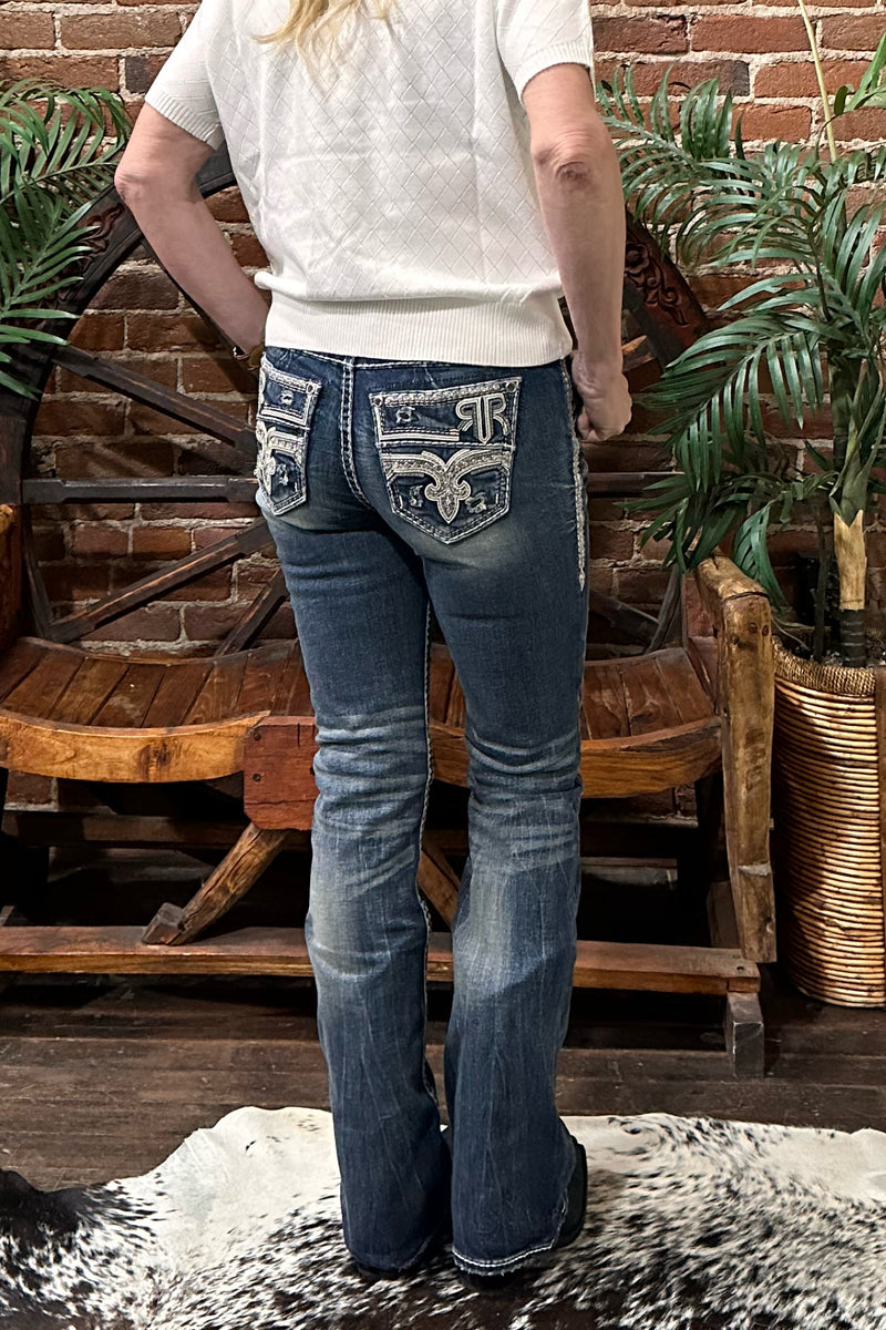 Rock Revival "LEILA" Bootcut Jean-Bootcut-Rock Revival-Gallop 'n Glitz- Women's Western Wear Boutique, Located in Grants Pass, Oregon