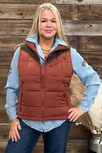 Lenora Burnt Red Vest by Kimes Ranch-Vest-Kimes-Gallop 'n Glitz- Women's Western Wear Boutique, Located in Grants Pass, Oregon